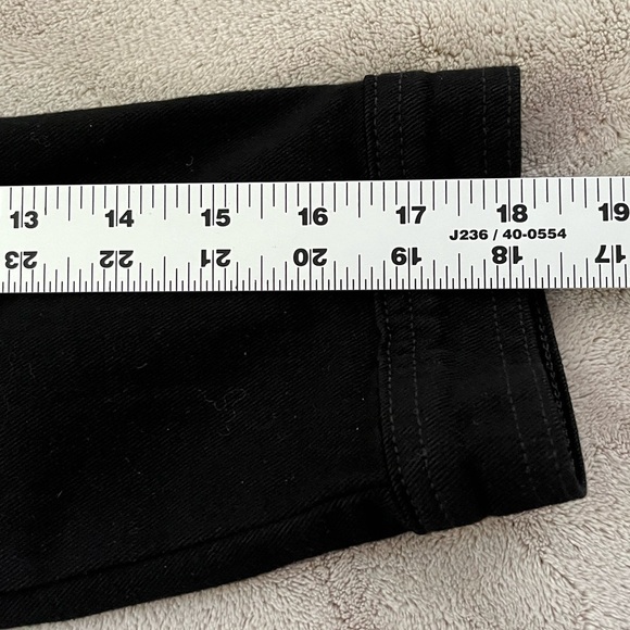 J Brand Black Denim Maxi Jacket Women’s Size Small Grunge Punk Minimalist New - Picture 15 of 16